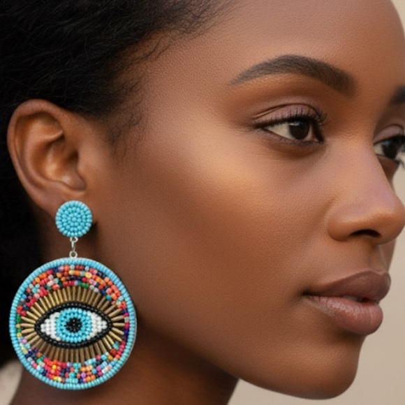 Quiet Luxury Boutique Jewelry - ✨NEW Colorful Beaded Eye Earrings